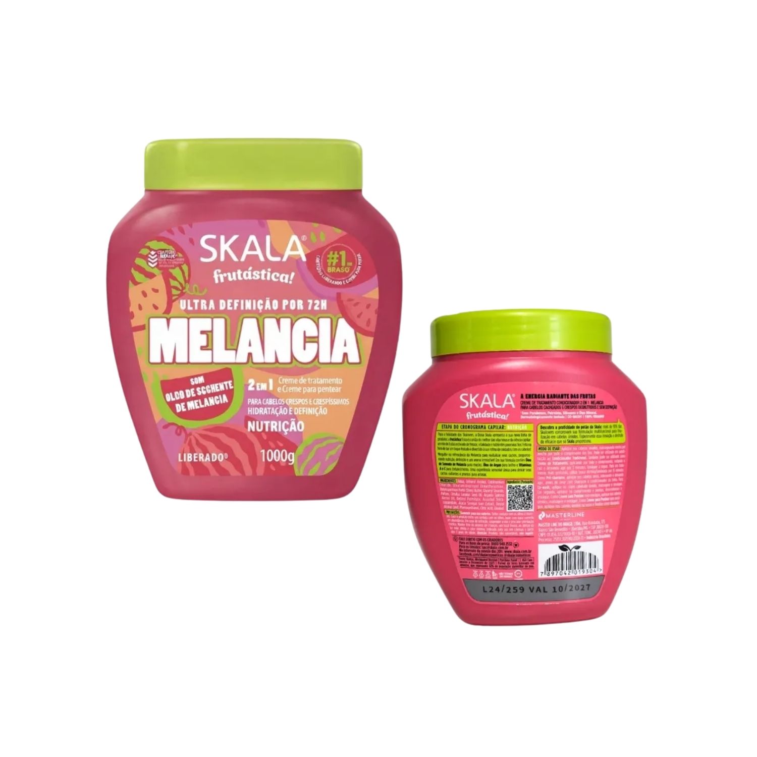 SKALA CREMA FRUTASTICA SANDIA MELANCIA TRATAMIENTO CAPILAR 1000G - 2