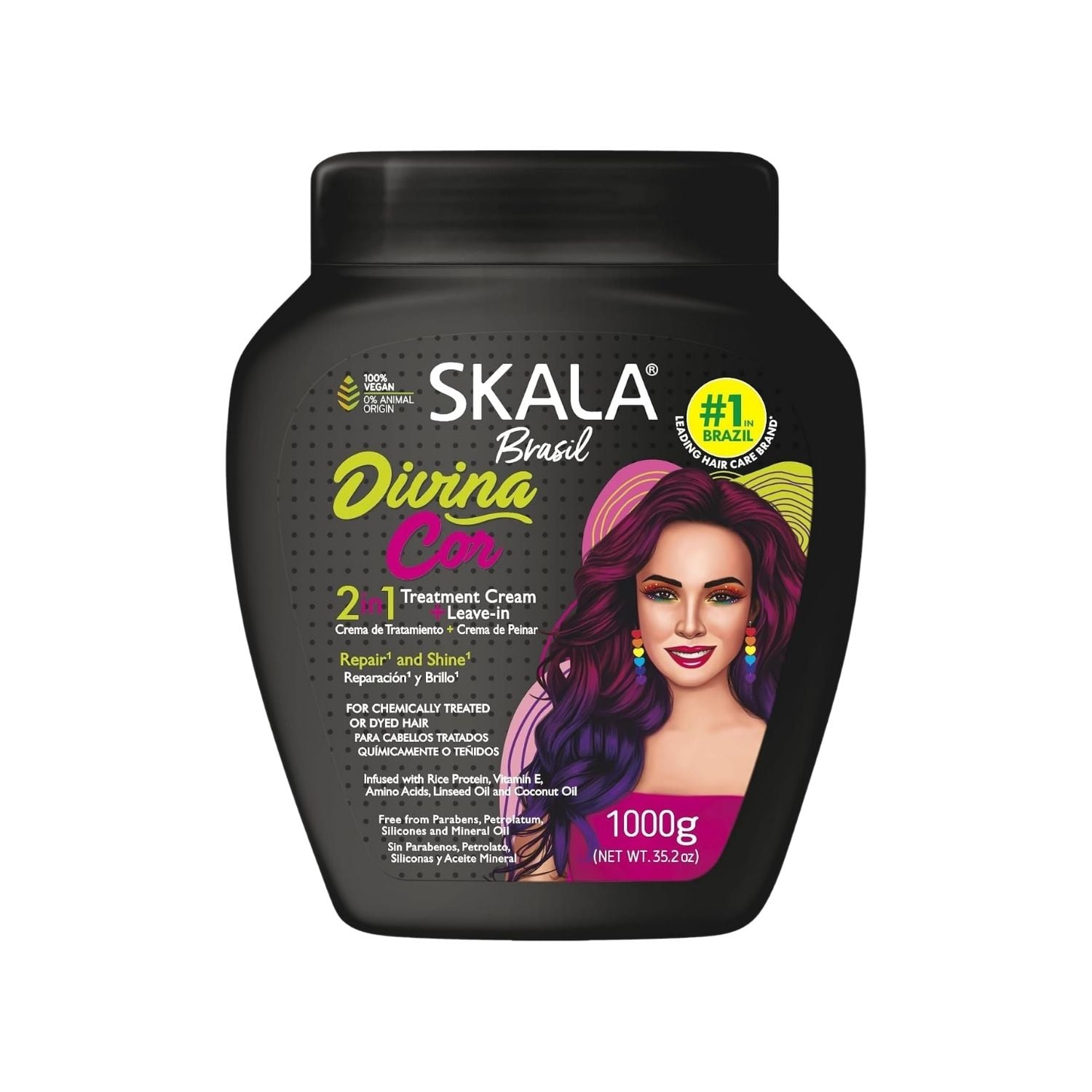 SKALA CREMA DIVINA COR  2 EN 1 LIBERADO TRATAMIENTO CAPILAR 1KG - 1