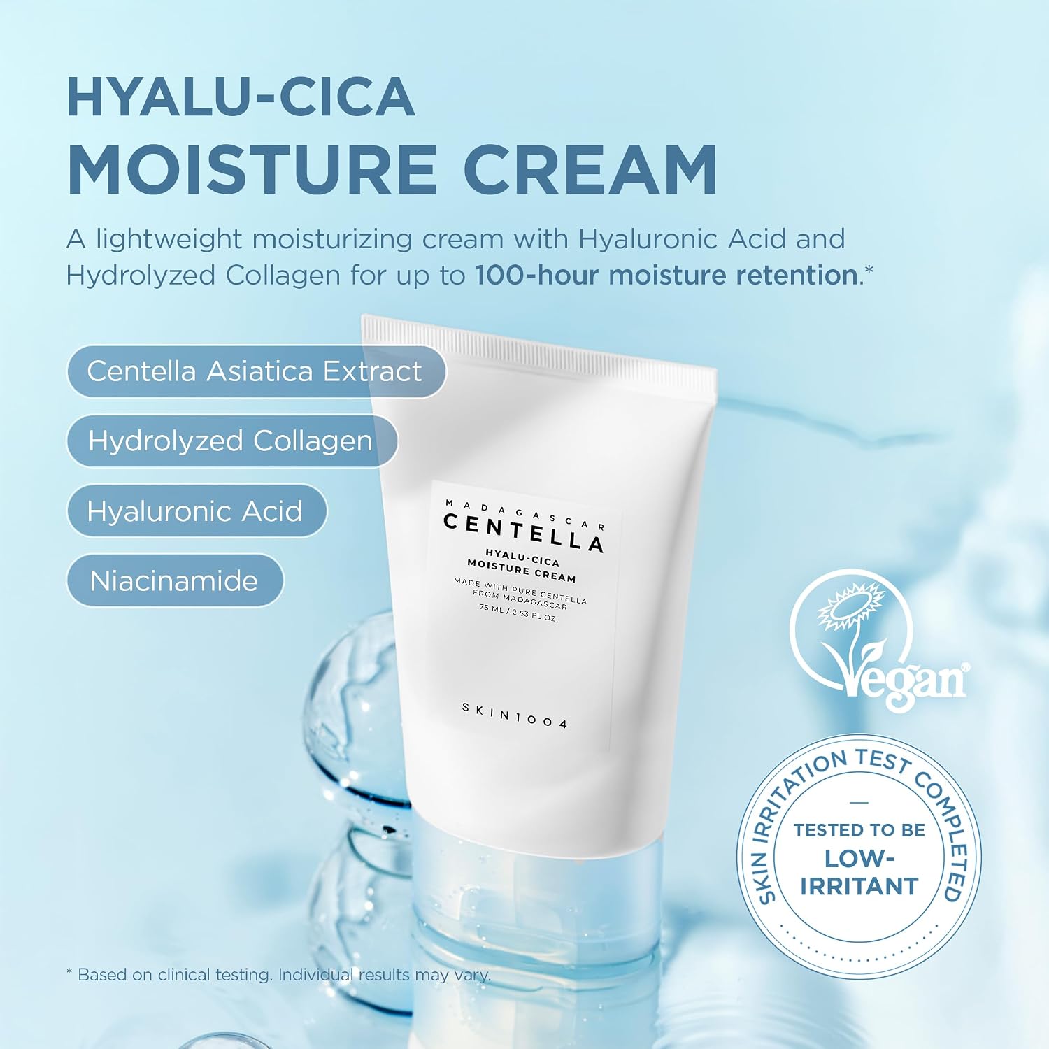 SKIN1004 CREMA MADAGASCAR CENTELLA HYALU-CICA MOISTURE CREAM 75ML - 2