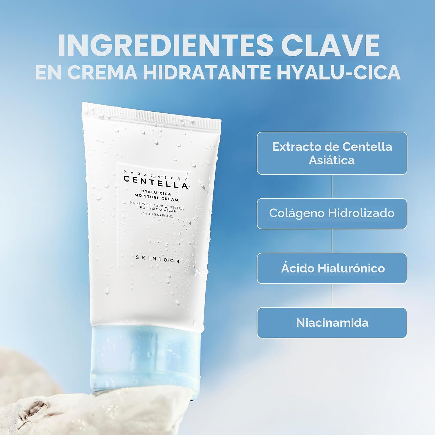 SKIN1004 CREMA MADAGASCAR CENTELLA HYALU-CICA MOISTURE CREAM 75ML - 3