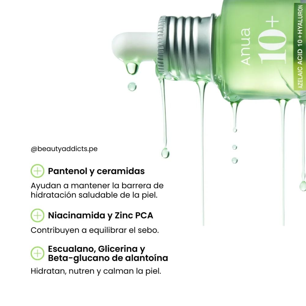 ANUA SERUM AZELAIC ACID 10 HYALURON REDNESS SOOTHING SERUM 30ML - 3