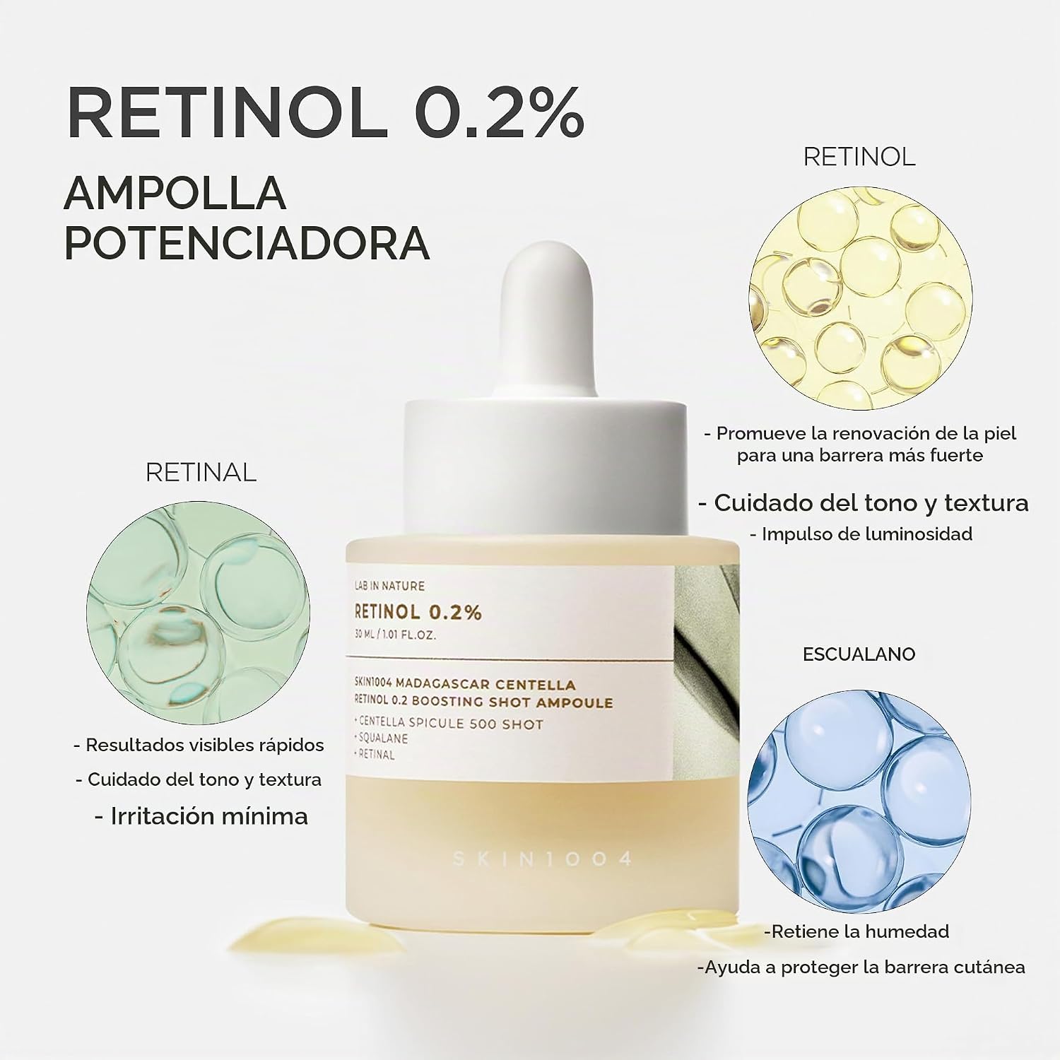 SKIN1004 SERUM MADAGASCAR CENTELLA RETINOL 0.2 BOOSTING SHOT AMPOULE 30ML - 2
