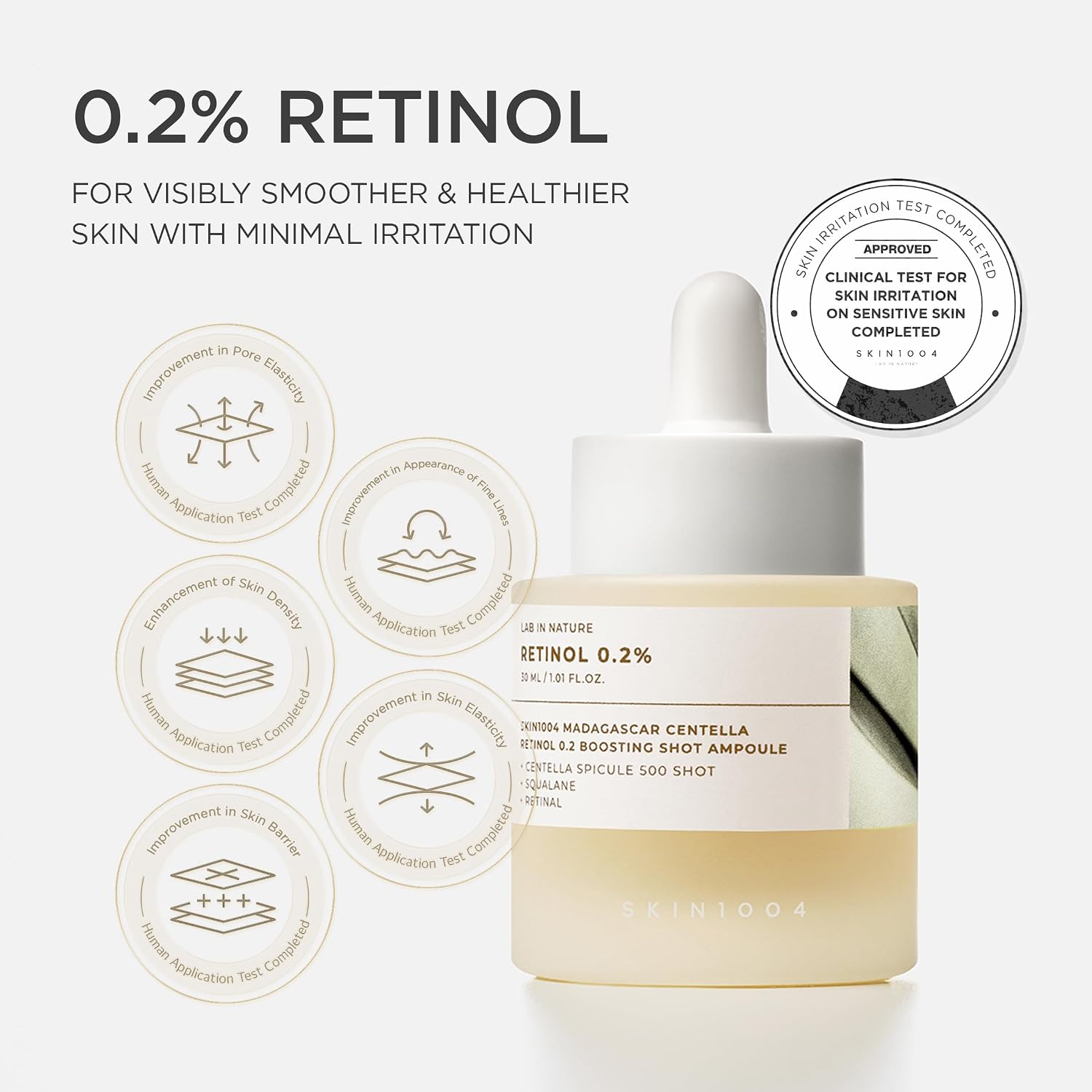 SKIN1004 SERUM MADAGASCAR CENTELLA RETINOL 0.2 BOOSTING SHOT AMPOULE 30ML - 3