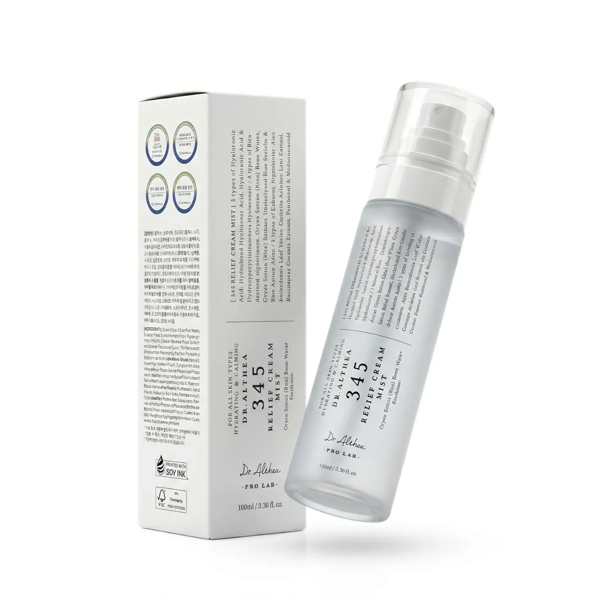 DR ALTHEA 345 RELIEF CREAM MIST 100ML BRUMA HIDRATANTE - 1