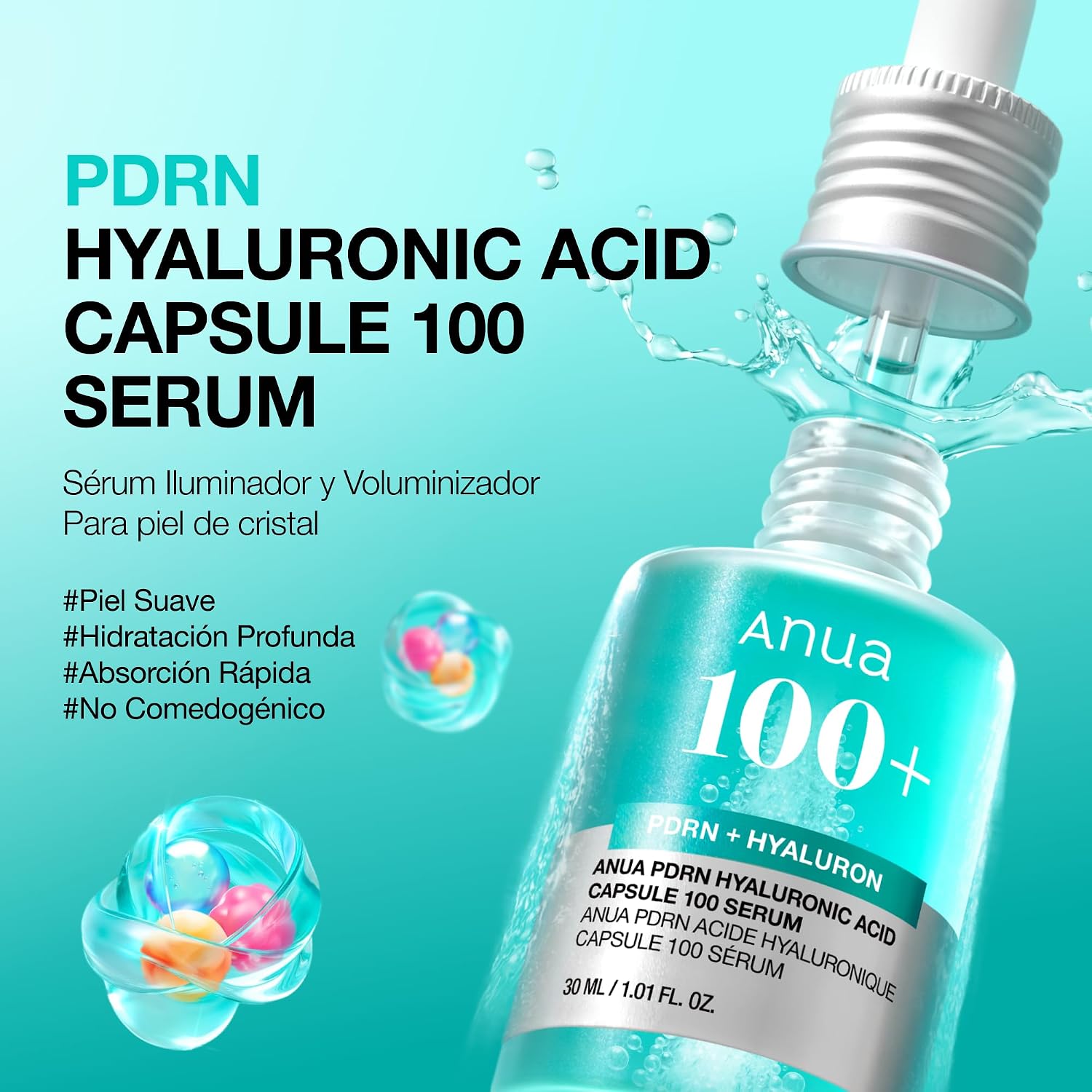 ANUA SERUM PDRN CAPSULE 100 HYALURONIC ACID 30ML - 2