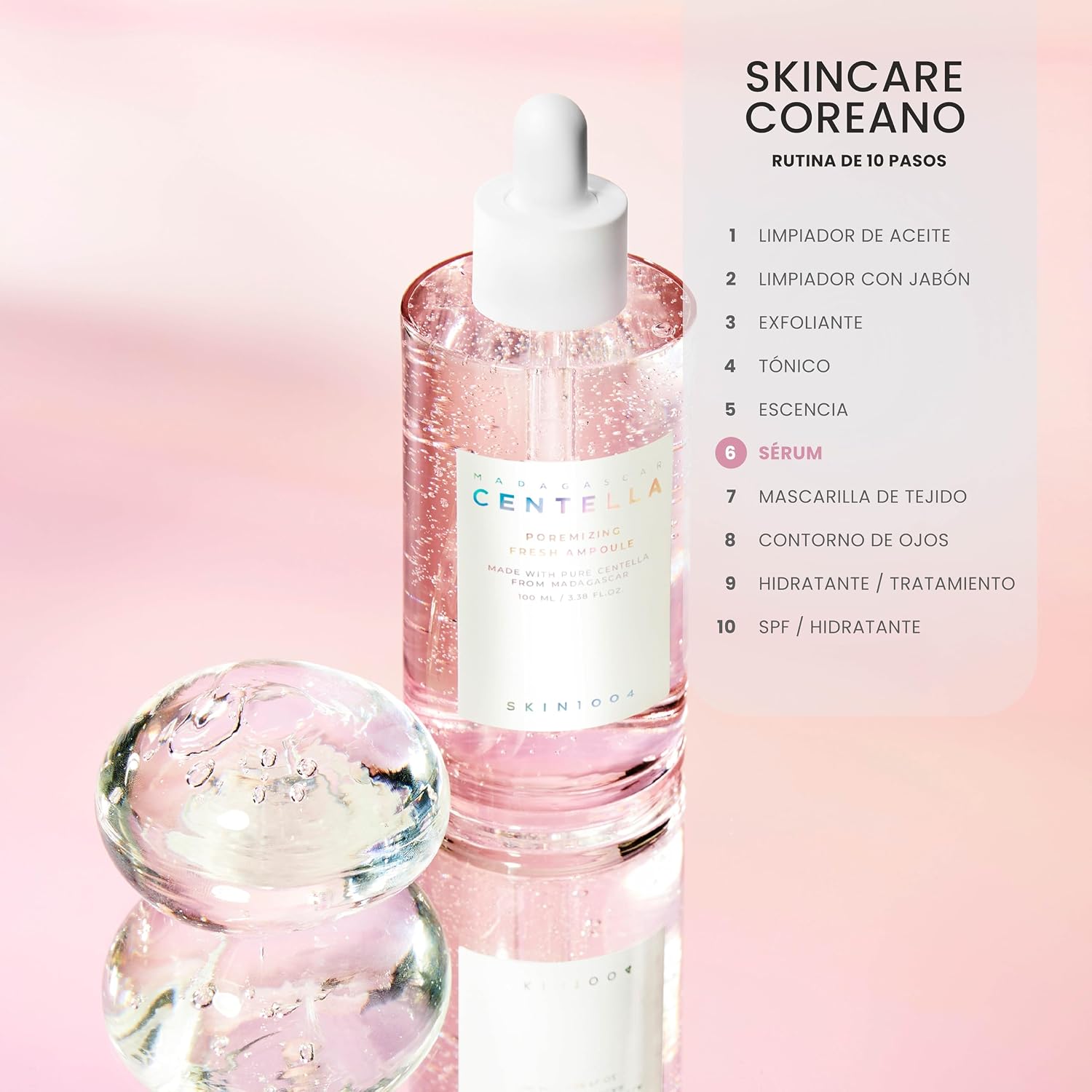 SKIN1004 SERUM MADAGASCAR CENTELLA POREMIZING FRESH AMPOULE 100ML - 4