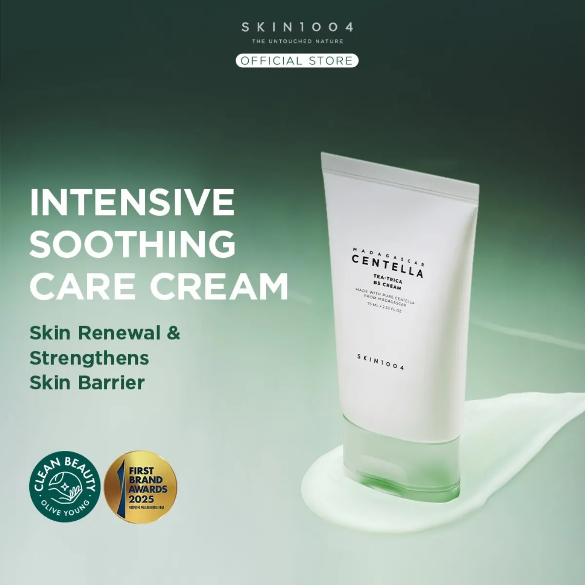 SKIN1004 CREMA MADAGASCAR CENTELLA TEA-TRICA B5 CREAM 75ML ANTIACNE - 2