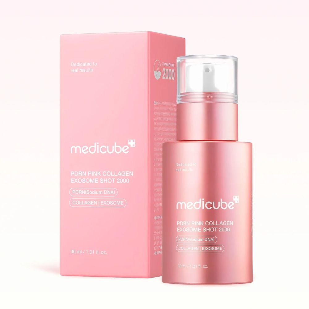 MEDICUBE PDRN SERUM PINK COLLAGEN EXOSOME SHOT 2000 30ML MICROAGUJAS - 2