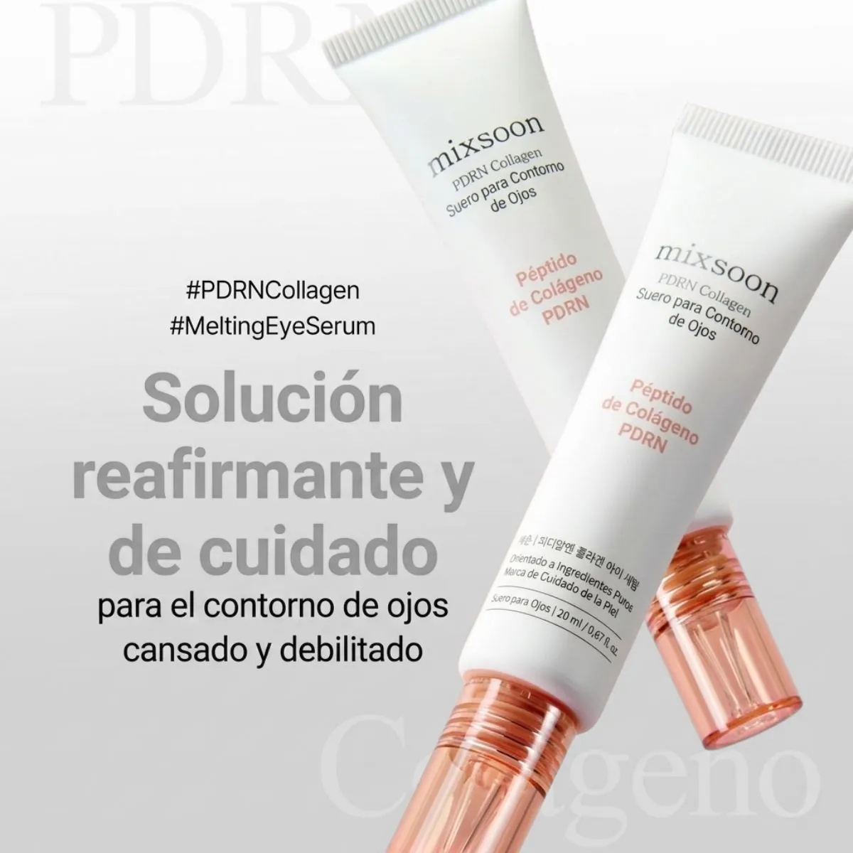 MIXSOON PDRN COLLAGEN PEPTIDE EYE SERUM 20ML CONTORNO DE OJOS - 4