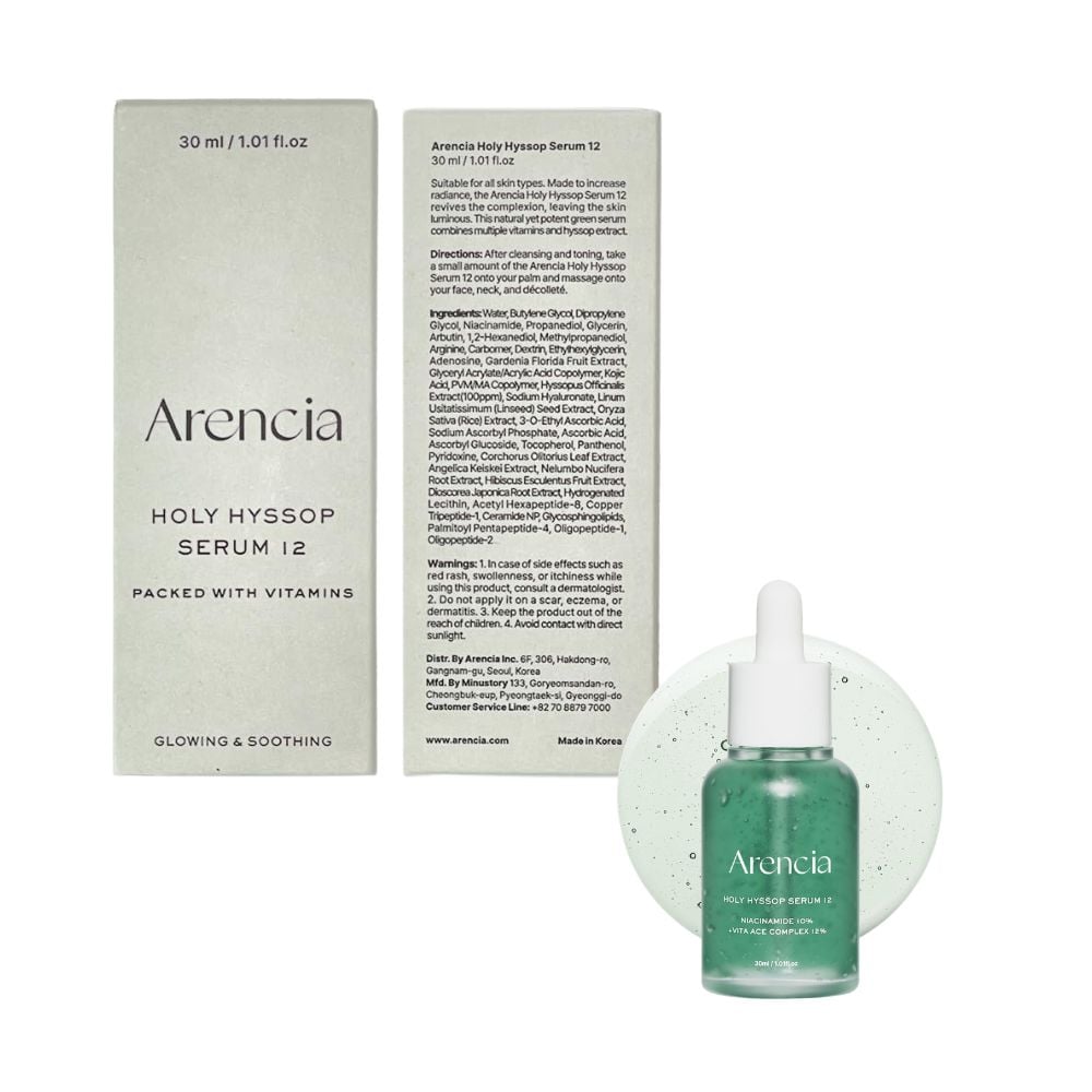 ARENCIA SERUM HYSSOP GLOW 12 30ML DESPIGMENTANTE - 3