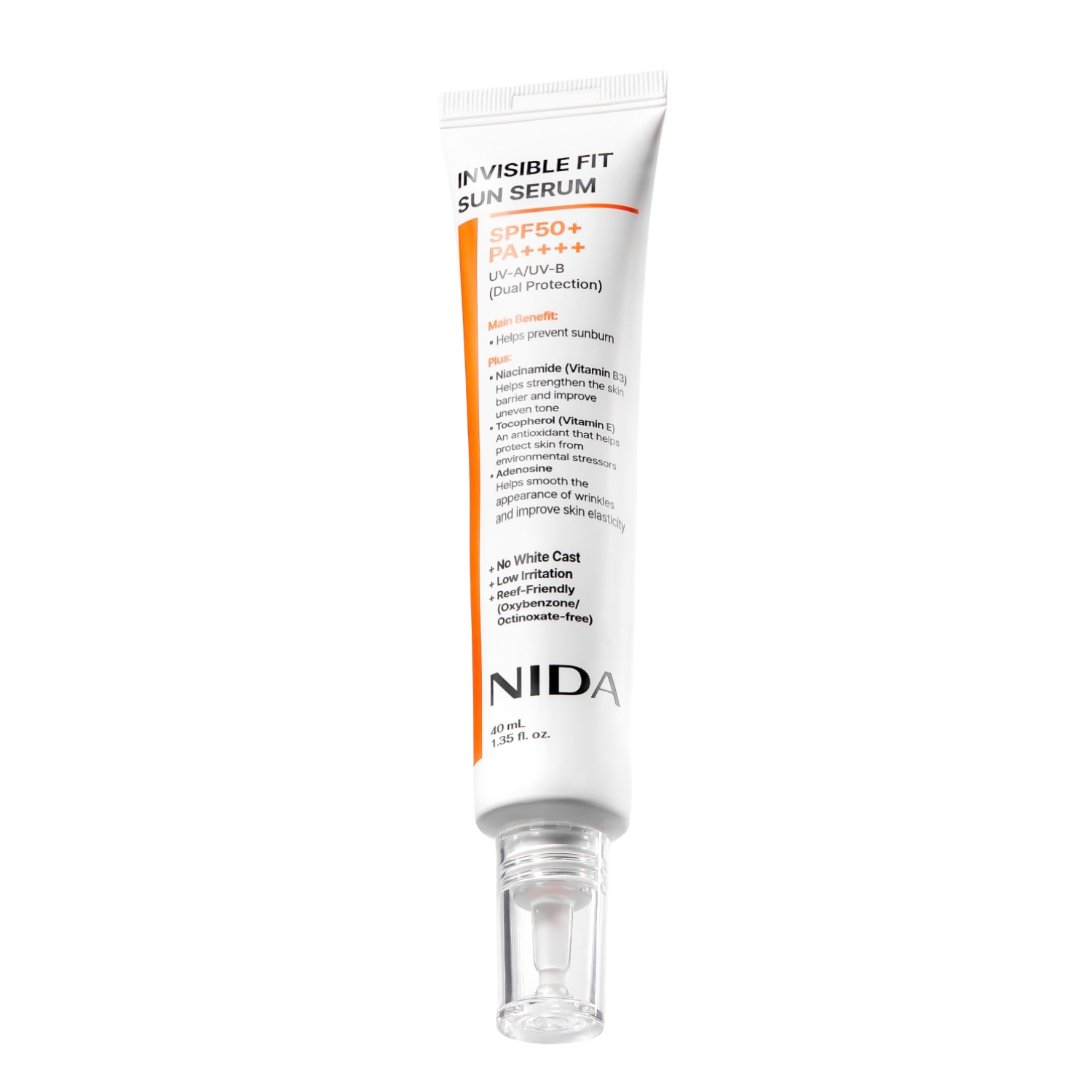NIDA BLOQUEADOR INVISIBLE FIT SUN SERUM SPF50+ PA++++ 40ML - 1