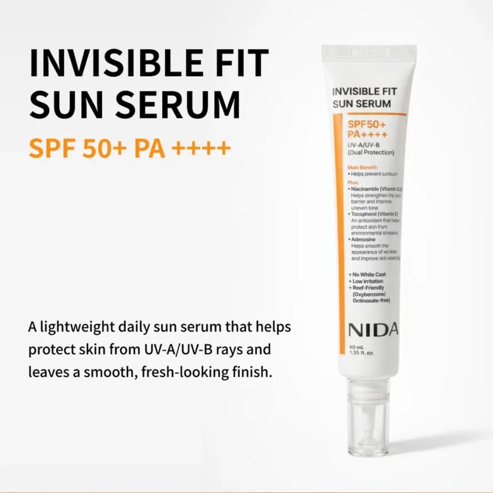 NIDA BLOQUEADOR INVISIBLE FIT SUN SERUM SPF50+ PA++++ 40ML - 2