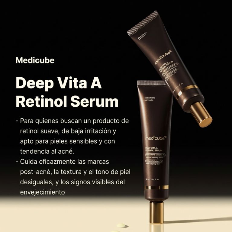 MEDICUBE DEEP VITA-A RETINOL SERUM 30ML SERUM ANTIEDAD FACIAL COREANO - 3