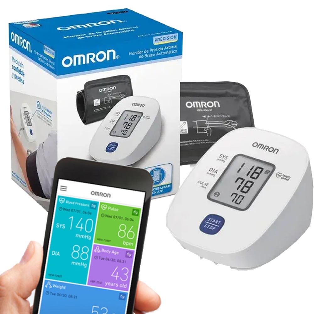 TENSIOMETRO OMRON HEM-7121J CON APLICATIVO PARA CELULAR - 2