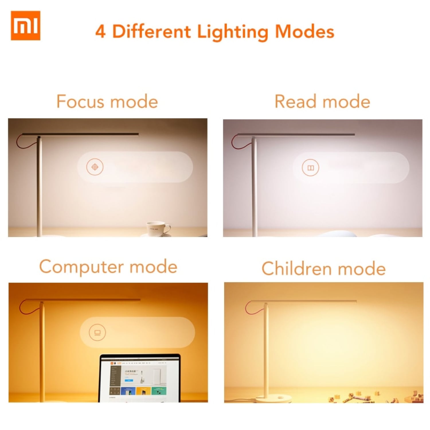 XIAOMI LAMPARA INTELIGENTE DE ESCRITORIO 1S LED DE 520 LUM - MI DESK LAMP - 3