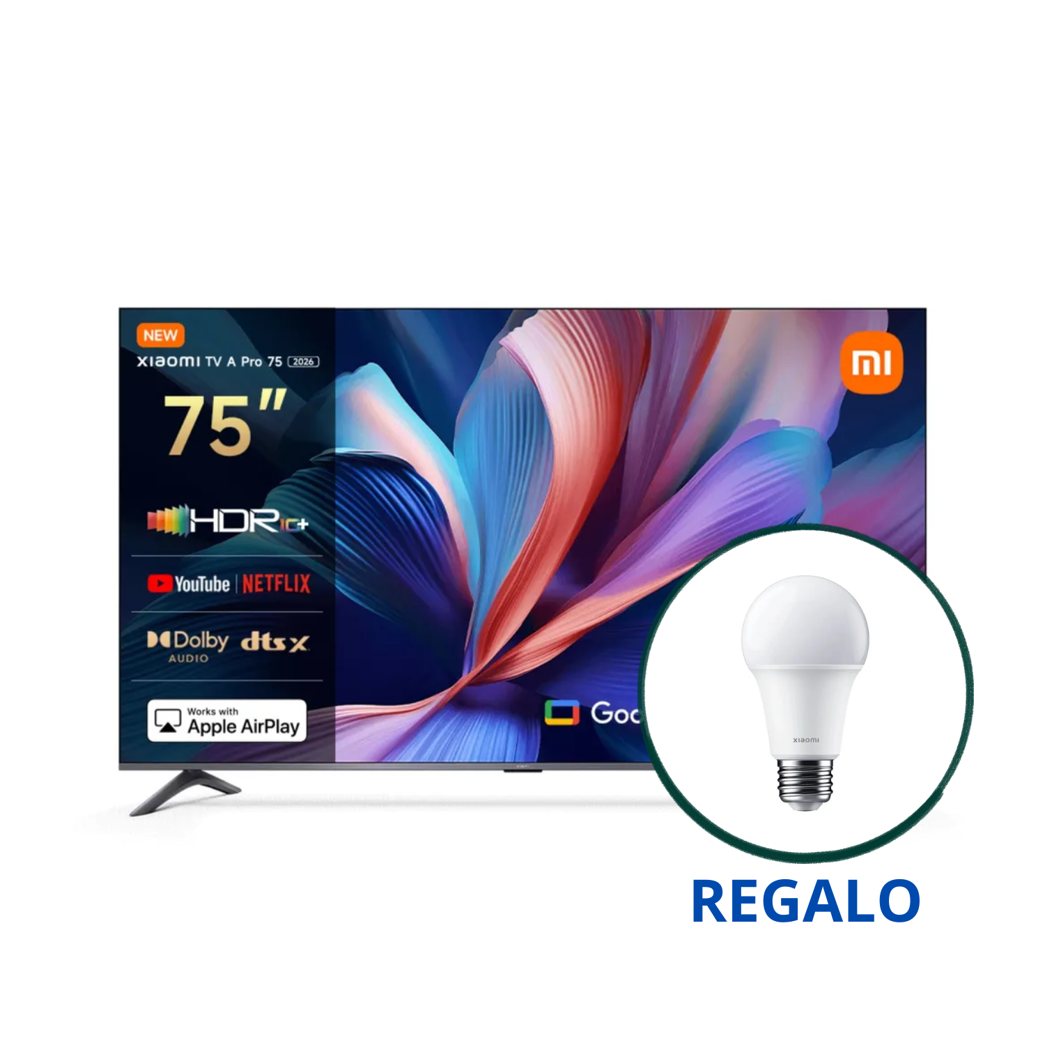 XIAOMI TV A PRO 75 2026 QLED 4K GOOGLE TV - 1
