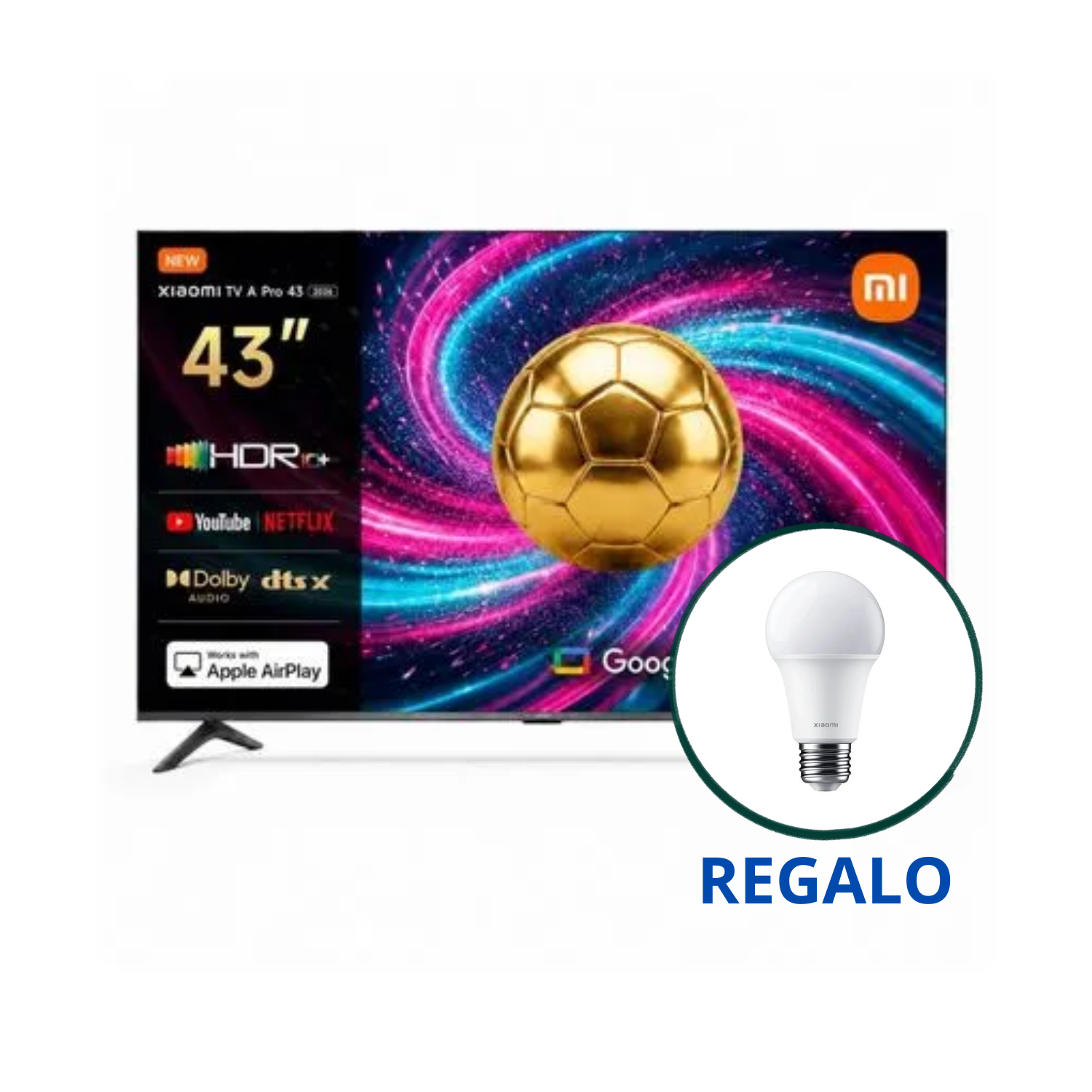 XIAOMI TV A PRO 43 2026 QLED 4K GOOGLE TV - 1