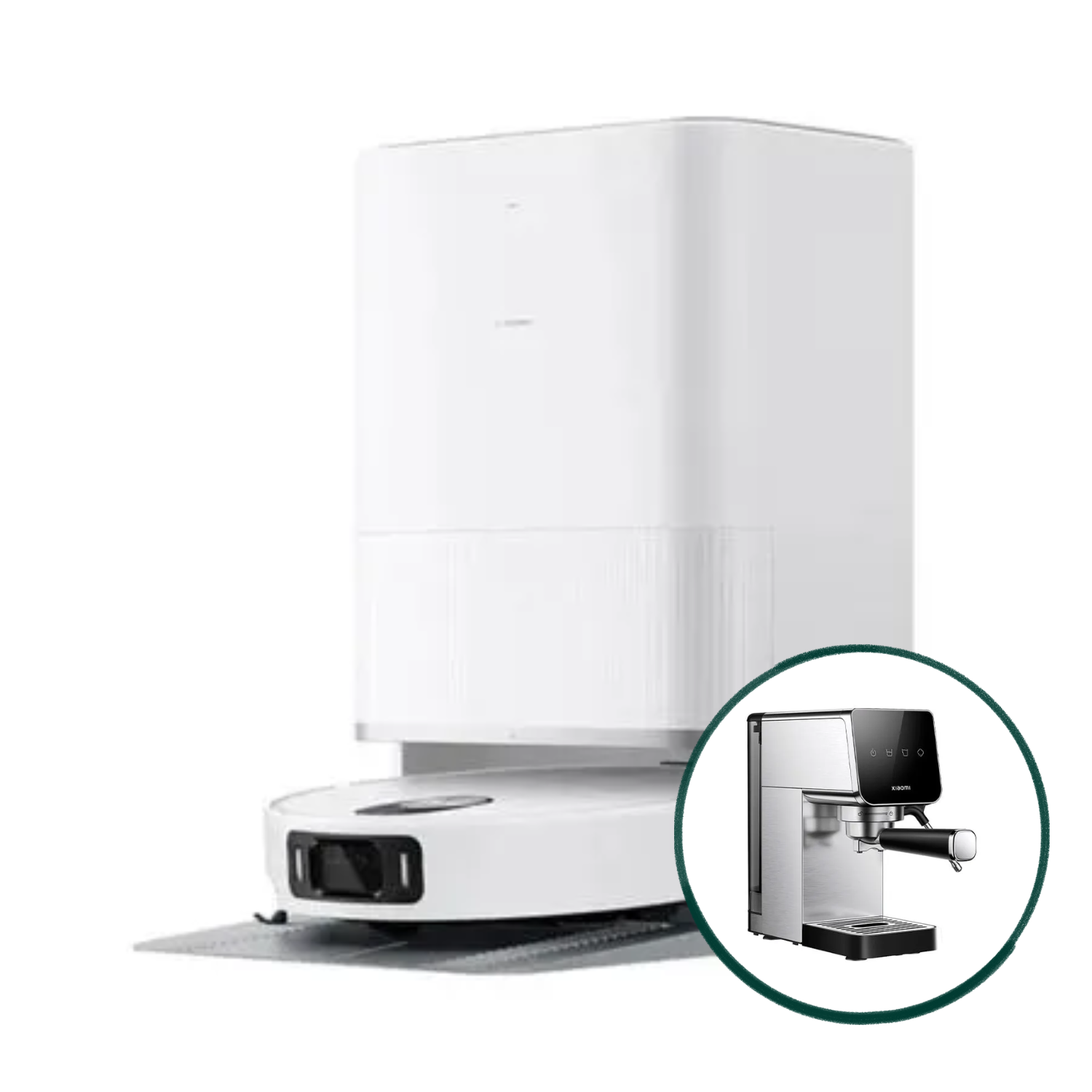 COMBO XIAOMI ROBOT VACUUM 5 PRO + CAFETERA ESPRESSO SEMIAUTOMÁTICA XIAOMI CME003-EU - 1