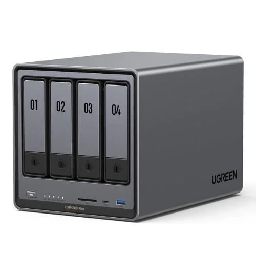 SERVIDOR NAS UGREEN NASYNC DXP4800 PLUS 4 BAHÍAS 144TB 10GBE 8GB DDR5 INTEL PENTIUM GOLD 8505 - 1