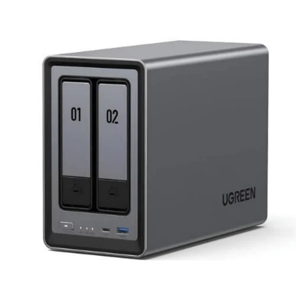 SERVIDOR NAS UGREEN NASYNC DXP2800 DE 2 BAHÍAS SIN DISCOS - 1