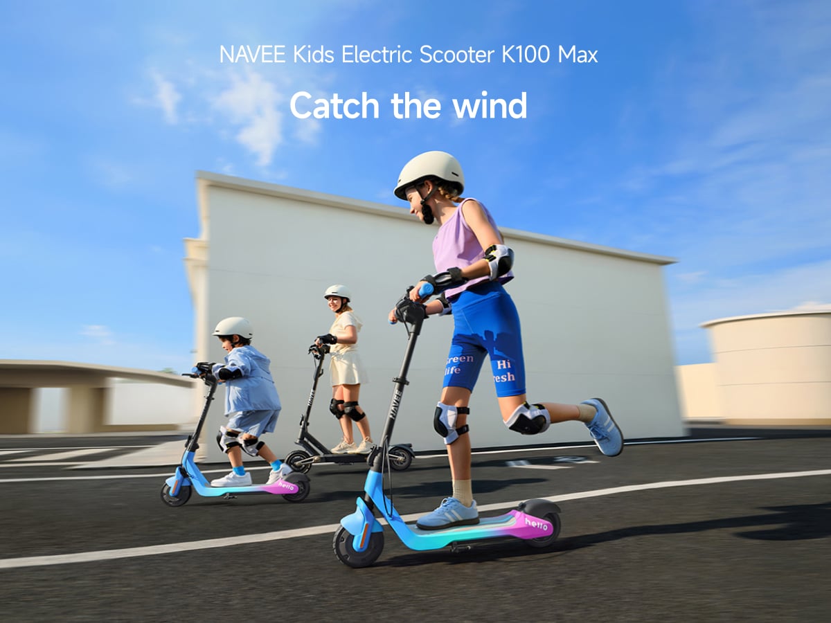 SCOOTER ELÉCTRICO INFANTIL NAVEE K100 MAX 260W 24KM AUTONOMÍA 16KM/H FIND MY Y PARLANTE - 9