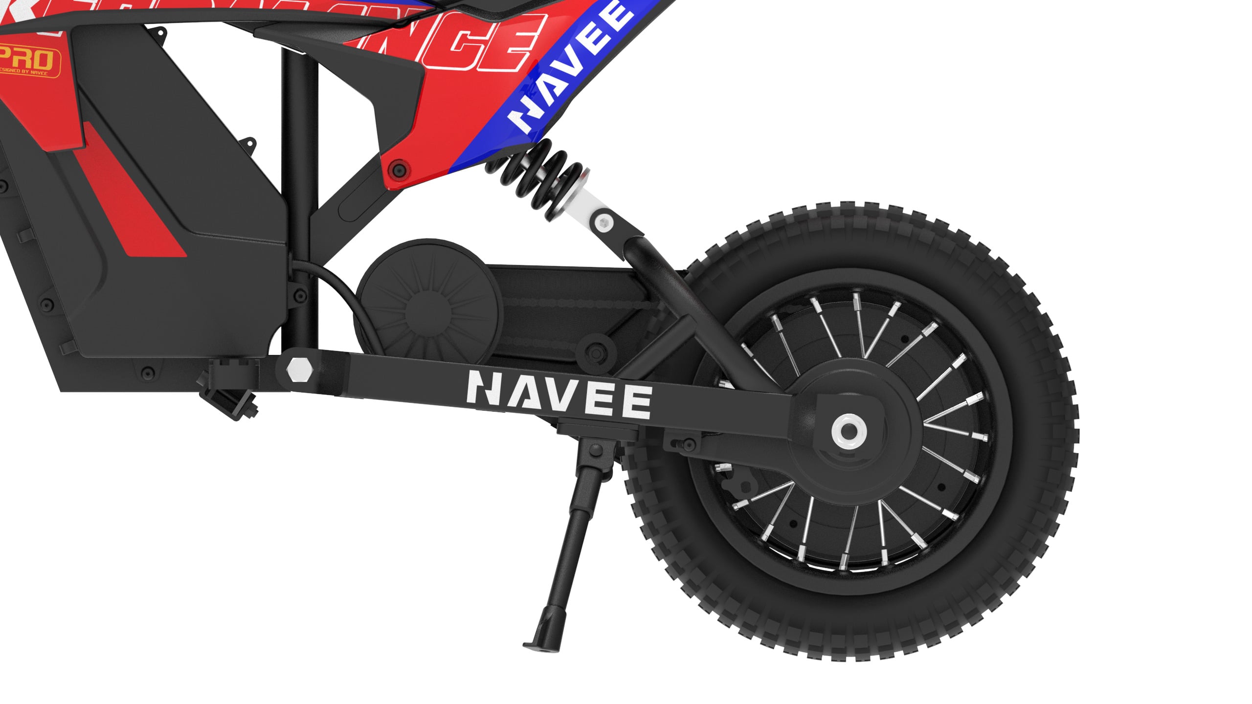MOTO ELECTRICA PARA NIÑOS NAVEE CYBER X PRO 300W 25KM/H 15KM AUTONOMÍA AZUL - 9