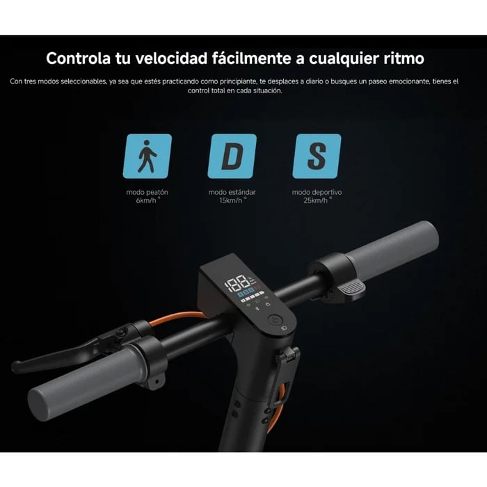SCOOTER ELÉCTRICO PLEGABLE XIAOMI ELECTRIC SCOOTER 6 LITE GL NEGRO - 10