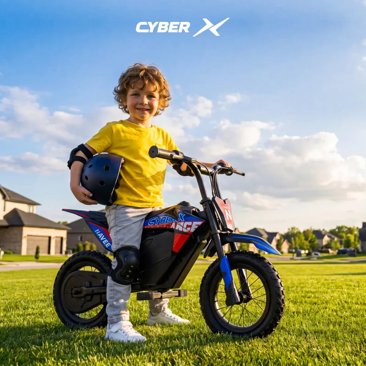 MOTO ELÉCTRICA PARA NIÑOS NAVEE CYBER X 150W 15KM/H NEGRO - 3