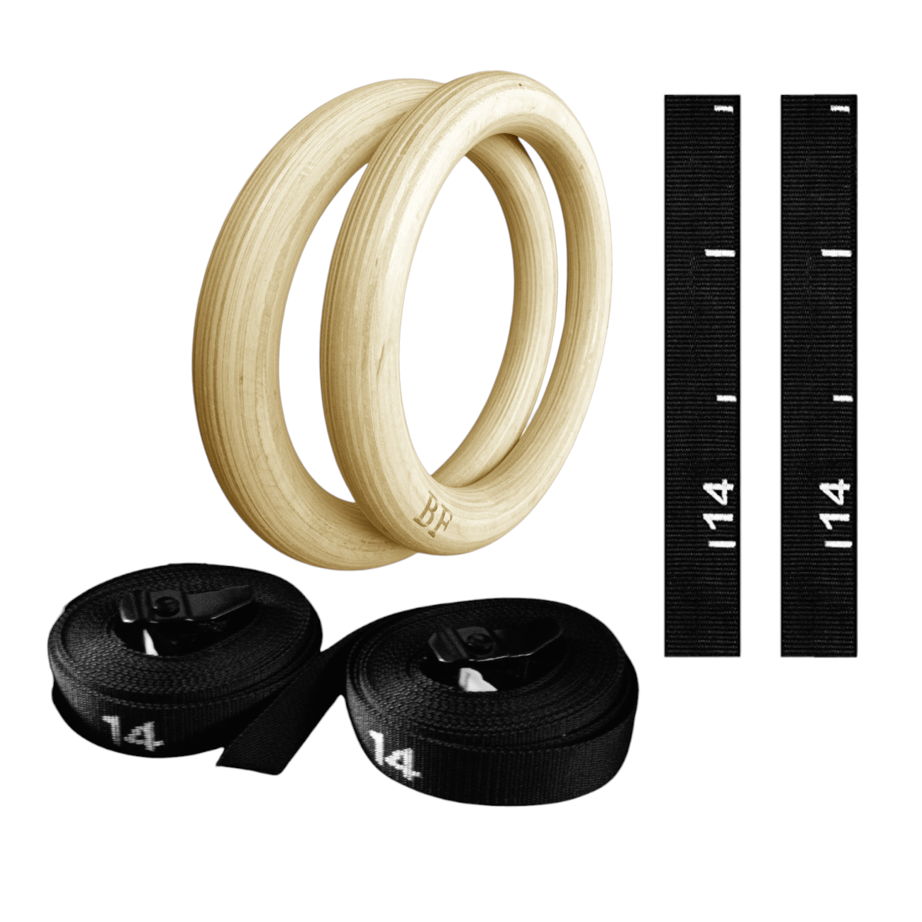 ANILLAS BLACK FIT MADERA ARO OLIMPICO GIMNASIA CROSSFIT CALISTENIA - 4