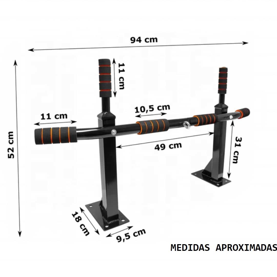 BARRA PARA DOMINADAS PULL UP DE PARED CON ESLABÓN - 2