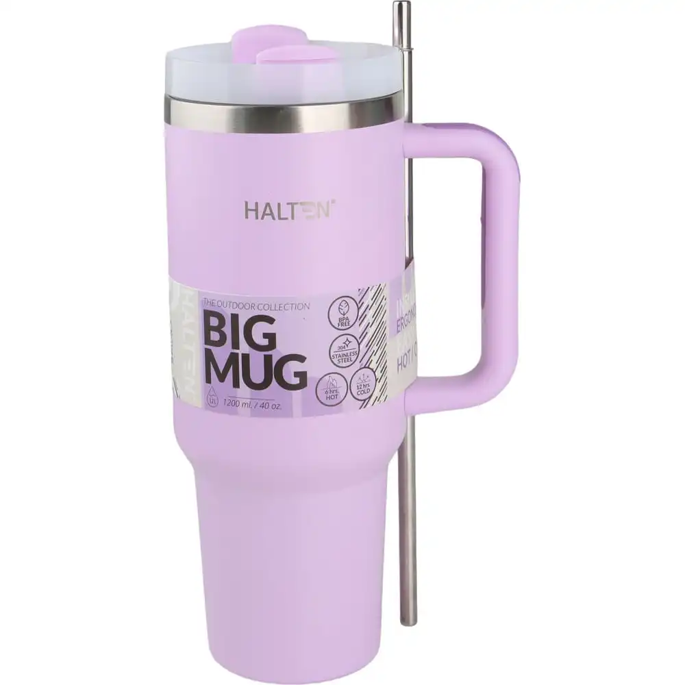 BIG MUG HALTEN ACERO INOX - ROSADO - 1