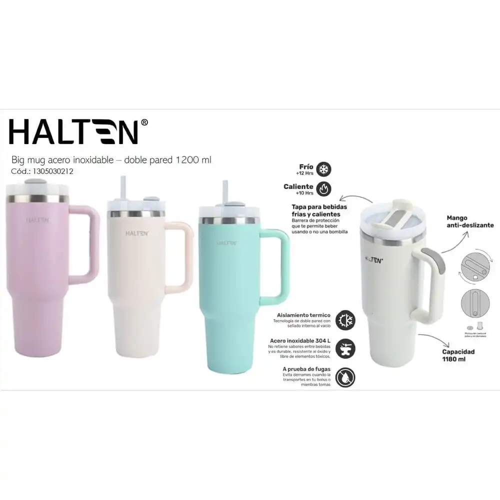 BIG MUG HALTEN ACERO INOX - BEIGE - 2