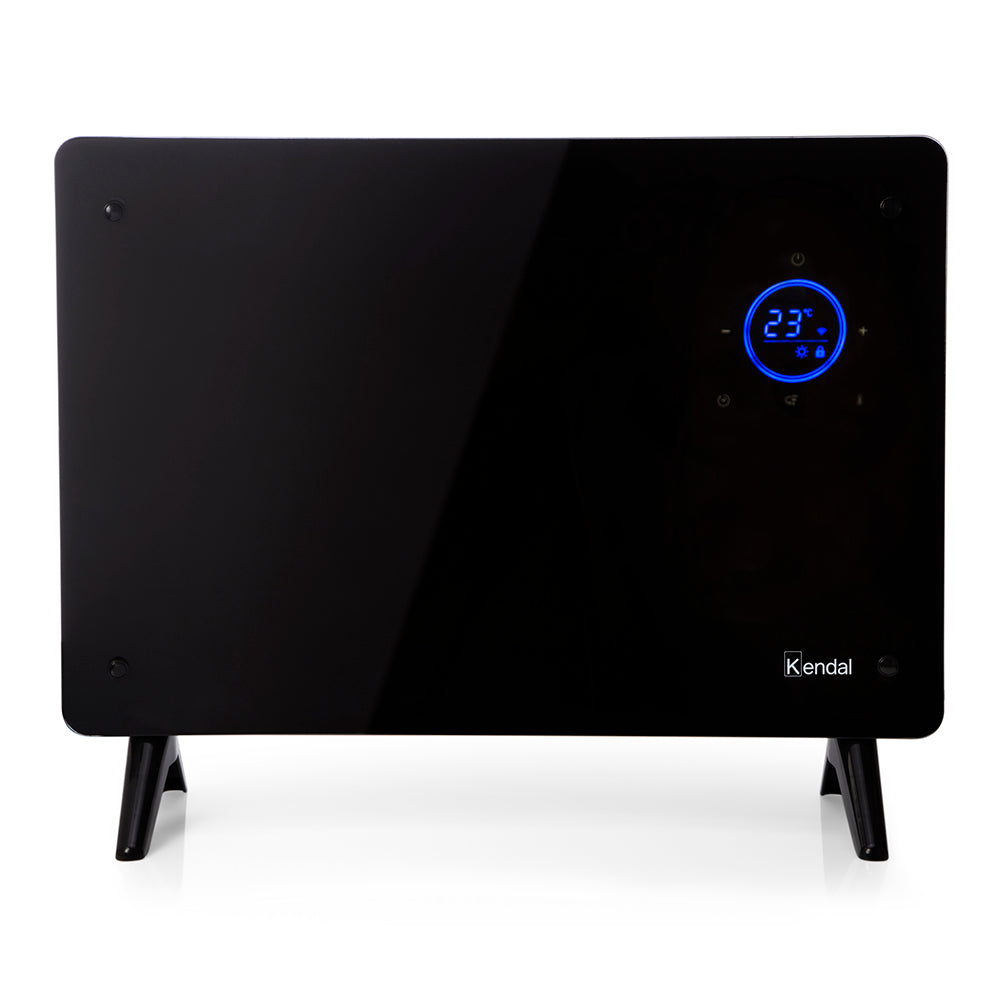 PANEL CONVECTOR VIDRIO KENDAL WIFI POTENCIA 1500W COBERTURA 18M2 INSTALACIÓN PISO/MURO - 1