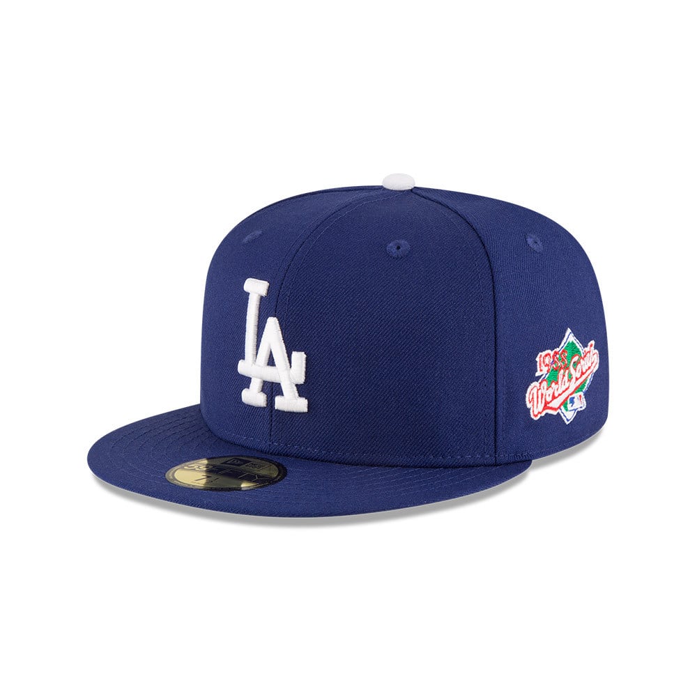 GORRA LOS ANGELES DODGERS MLB 59FIFTY WS WOOL BLUE - 1
