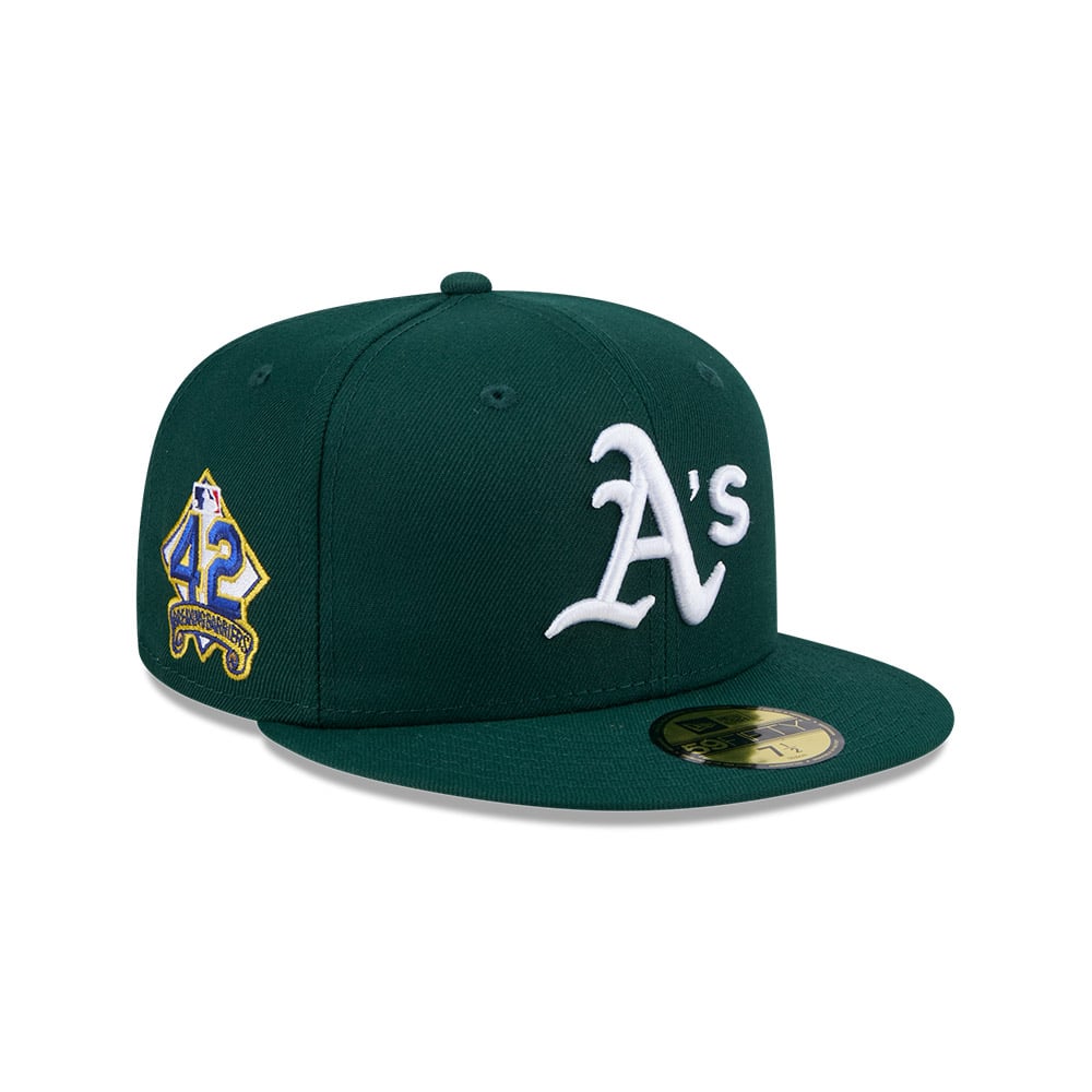 GORRA 59FIFTY MLB OAKLAND ATHLETICS JACKIE ROBINSON GREEN - 1