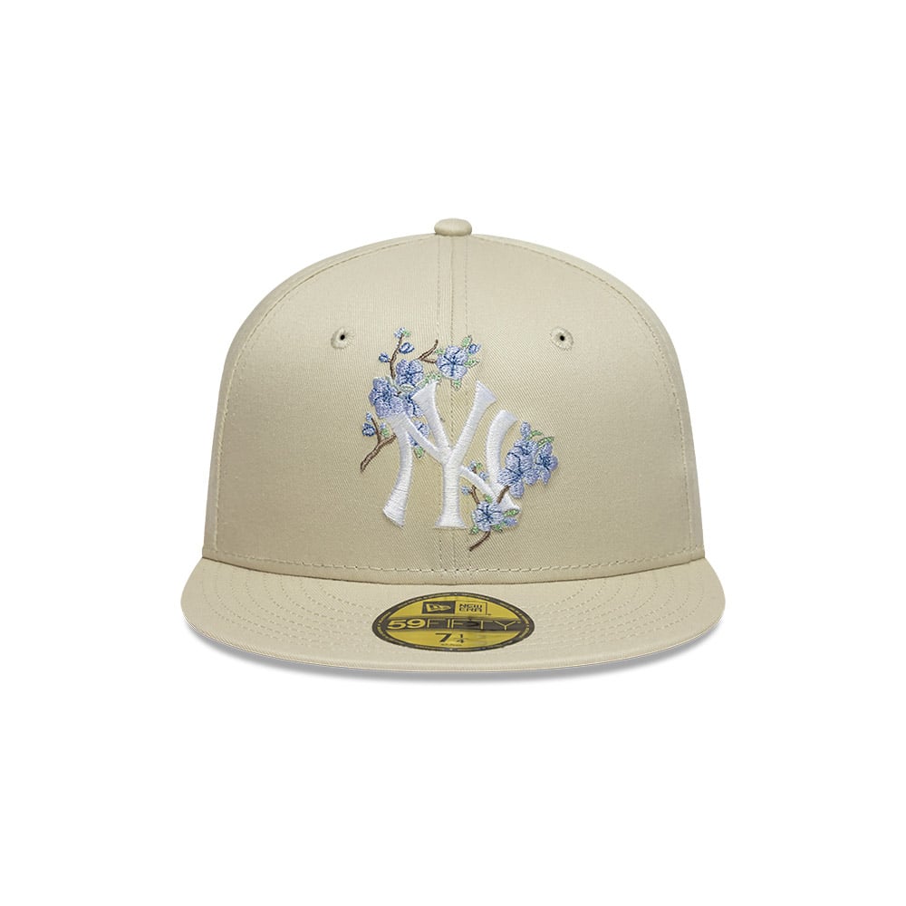 GORRA 59FIFTY MLB NEW YORK YANKEES MLB FLORAL LIGHT BEIGE - 3
