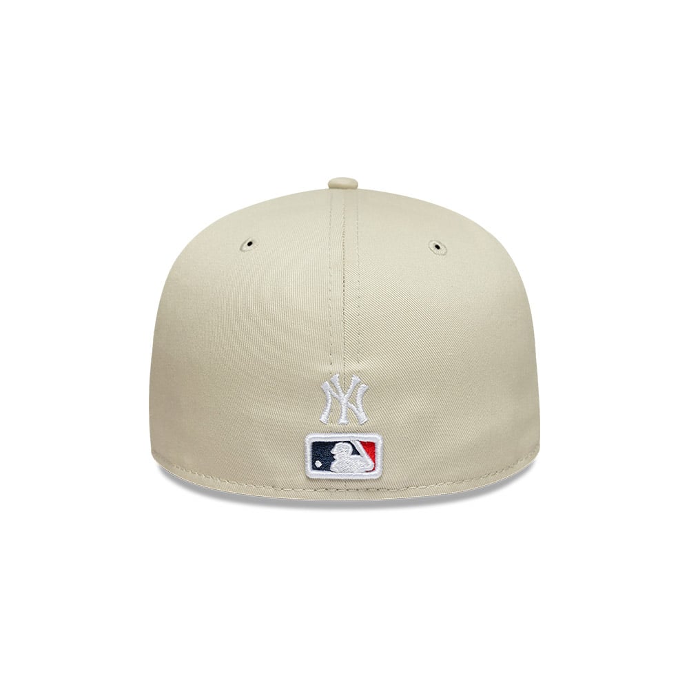 GORRA 59FIFTY MLB NEW YORK YANKEES MLB FLORAL LIGHT BEIGE - 7