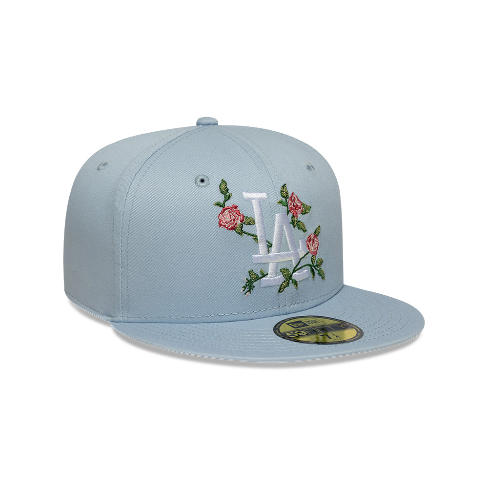 GORRA 59FIFTY MLB LOS ANGELES DODGERS MLB FLORAL PASTEL AZUL - 2