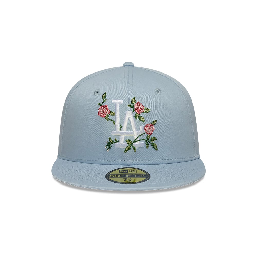GORRA 59FIFTY MLB LOS ANGELES DODGERS MLB FLORAL PASTEL AZUL - 3