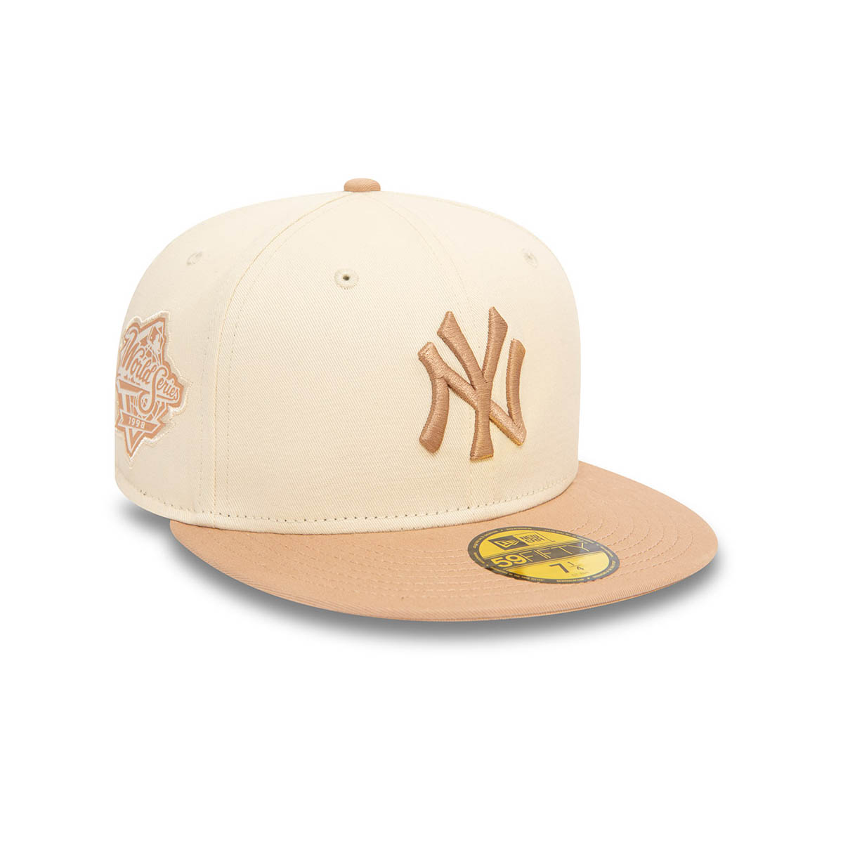 GORRA 59FIFTY MLB NEW YORK YANKEES COLOR BLOCK BEIGE - 2