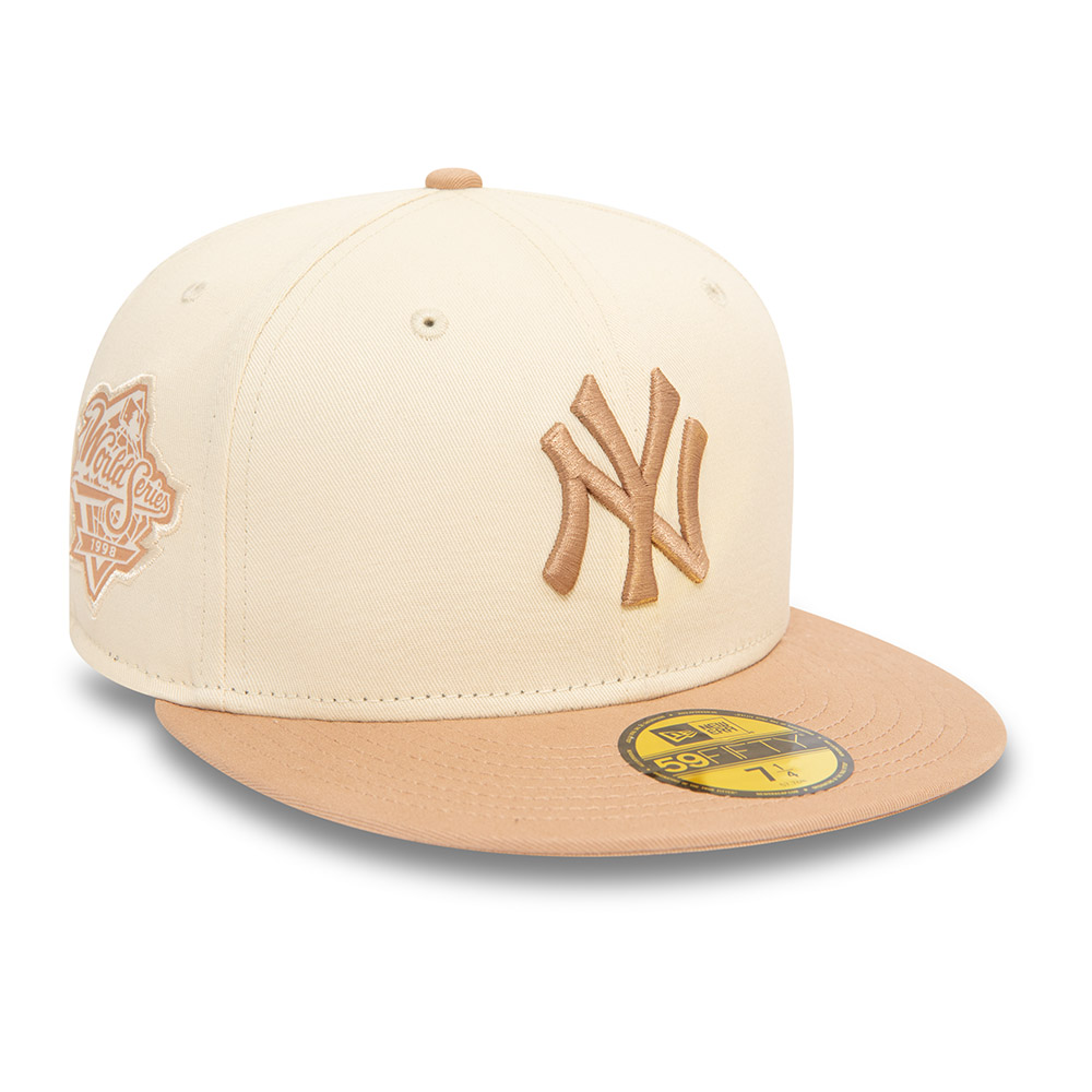 GORRA 59FIFTY MLB NEW YORK YANKEES COLOR BLOCK BEIGE - 7
