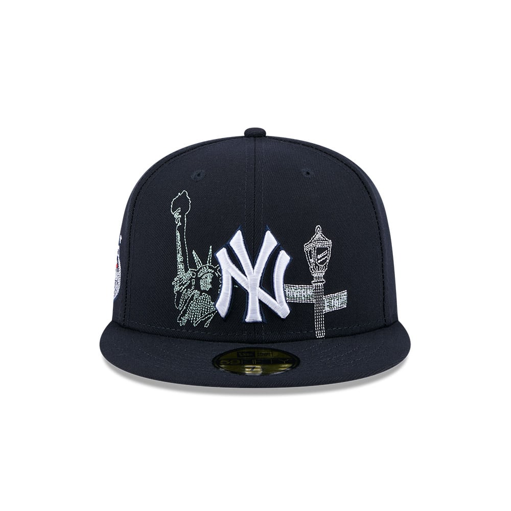 GORRA 59FIFTY MLB NEW YORK YANKEES STATE STITCH NAVY - 3