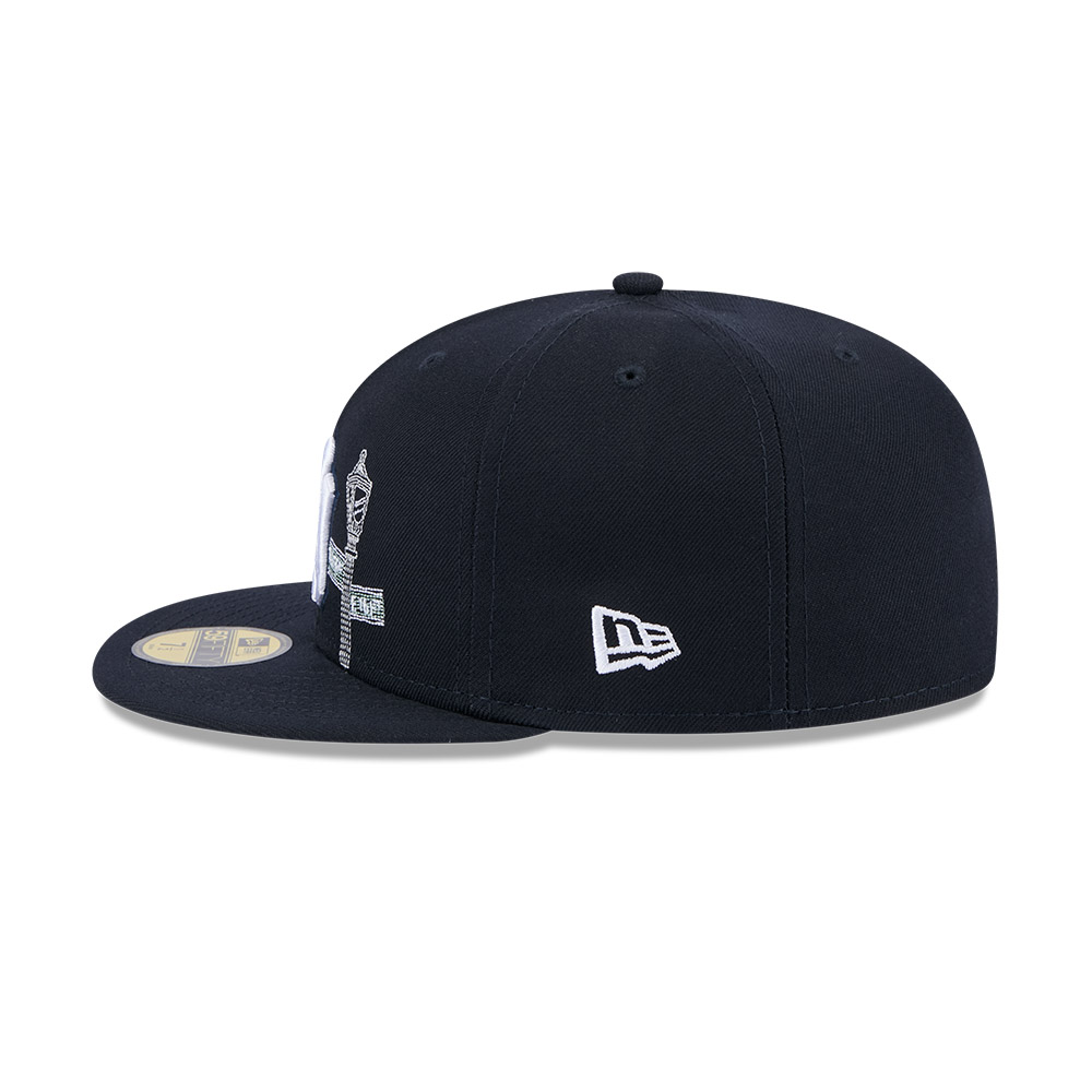 GORRA 59FIFTY MLB  NEW YORK YANKEES STATE STITCH NAVY - 4