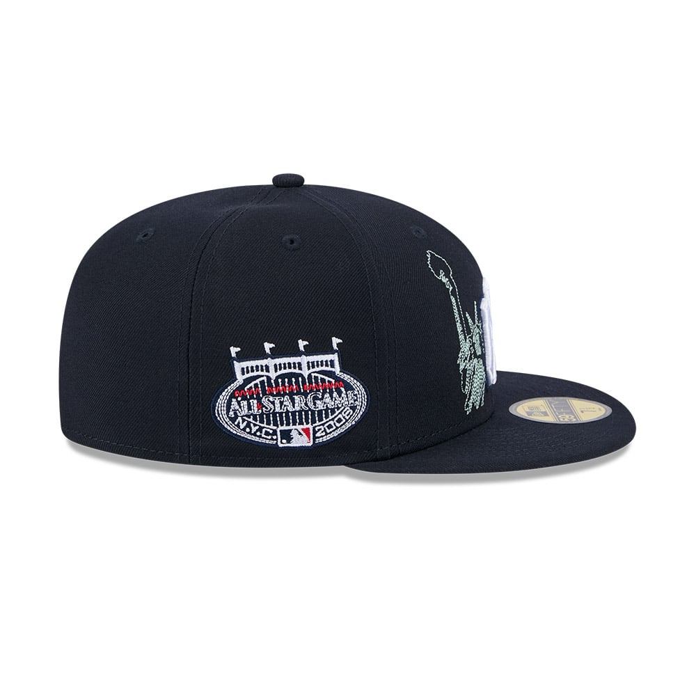 GORRA 59FIFTY MLB NEW YORK YANKEES STATE STITCH NAVY - 6