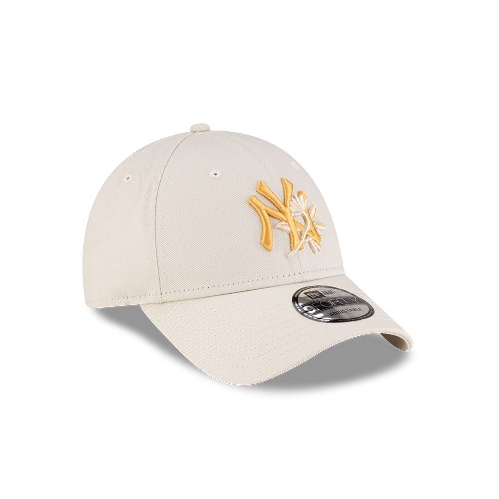 GORRA 9FORTY MLB NEW YORK YANKEES FLORAL LIGHT BEIGE - 2