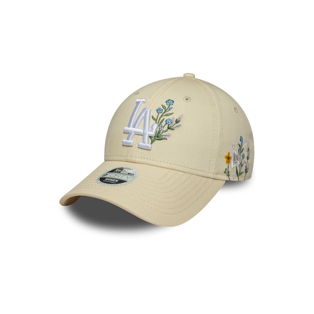 GORRA 9FORTY MLB LOS ANGELES DODGERS FLORAL LIGHT BEIGE - 1