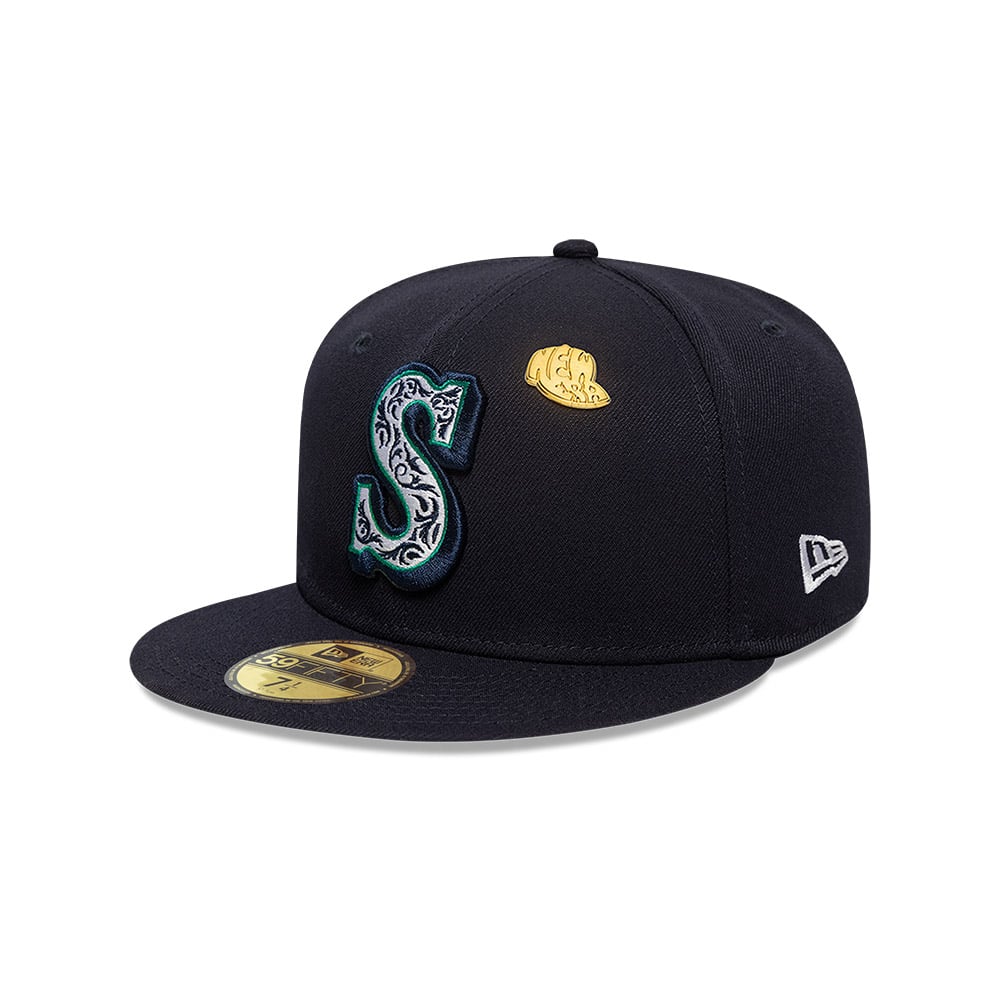 GORRA 59FIFTY MLB SEATTLE MARINERS COOPS SEASONAL NAVY - 1