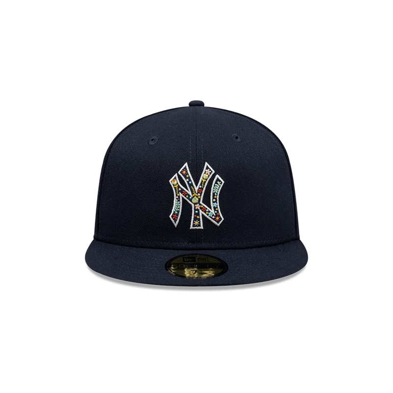 GORRA 59FIFTY MLB  NEW YORK YANKEES FLORAL INFILLED NAVY - 3