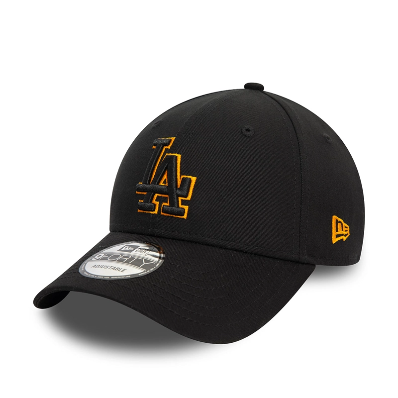 GORRA 9FORTY MLB  LOS ANGELES DODGERS OUTLINE LOGO BLACK - 1