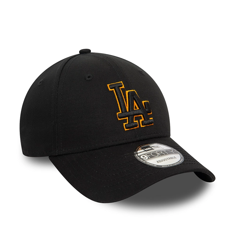 GORRA 9FORTY MLB  LOS ANGELES DODGERS OUTLINE LOGO BLACK - 3